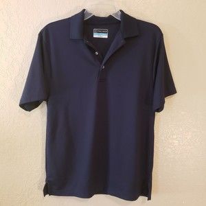 PGA Tour Men's Small Navy Blue Airflux Polo